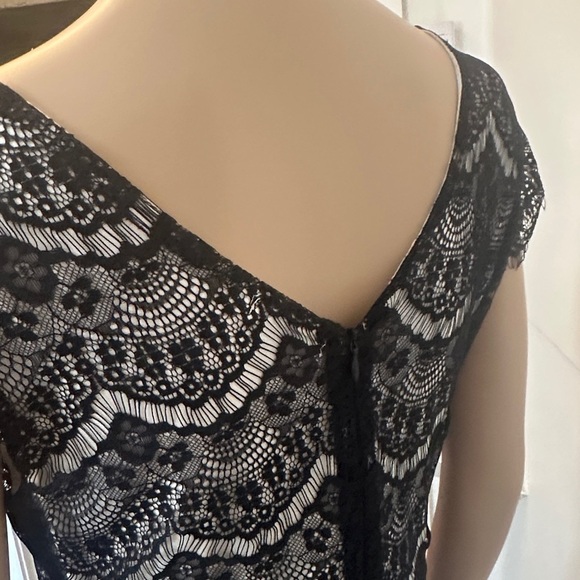 Chic Black Lace Mini Dress - Picture 6 of 7